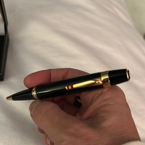 Montblanc Ballpoint Rouge Boheme Pen 2760 with Ruby Stone - Picture 4 of 7